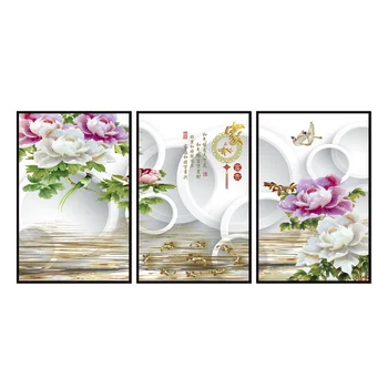 

Wholesale Flower landscape series Paintings Wall Art Home Decoration framed Canvas Painting For Living Room 12YM-A-748