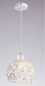 Хрустальная лампа, ресторан, подвесные светильники, творческая личность, современная простота, бар, столовая, dinin, освещение, абажур(диаметр: 20 см - Цвет корпуса: White Pendant Lights