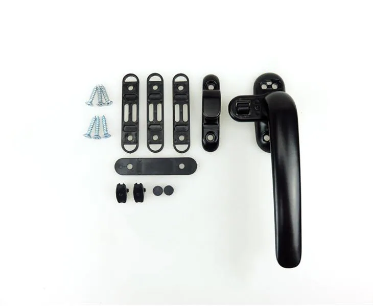 Aluminum alloy door handle window handle latch locks Black Right / left X4