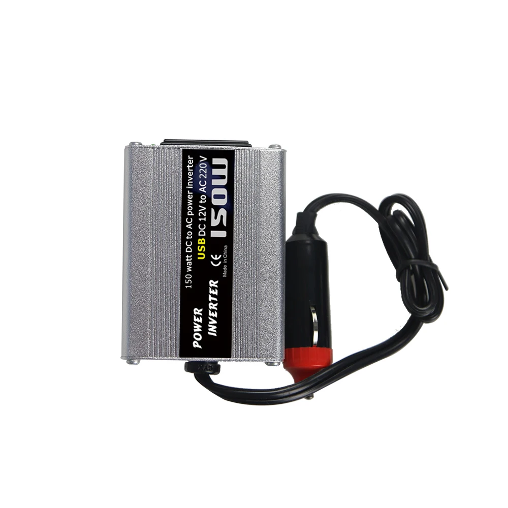 Автомобильный преобразователь напряжения USB 150 W DC В AC инвертор питания 12 V в 110 V/220