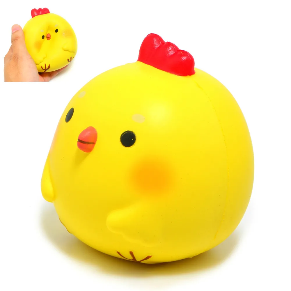 Mskwee Kawaii Jumbo Yellow Chicken Baby Squishy Slow Rising Cartoon Chick Scented Squishies Cute Soft Doll Squeeze Toy Wholesale | Игрушки и