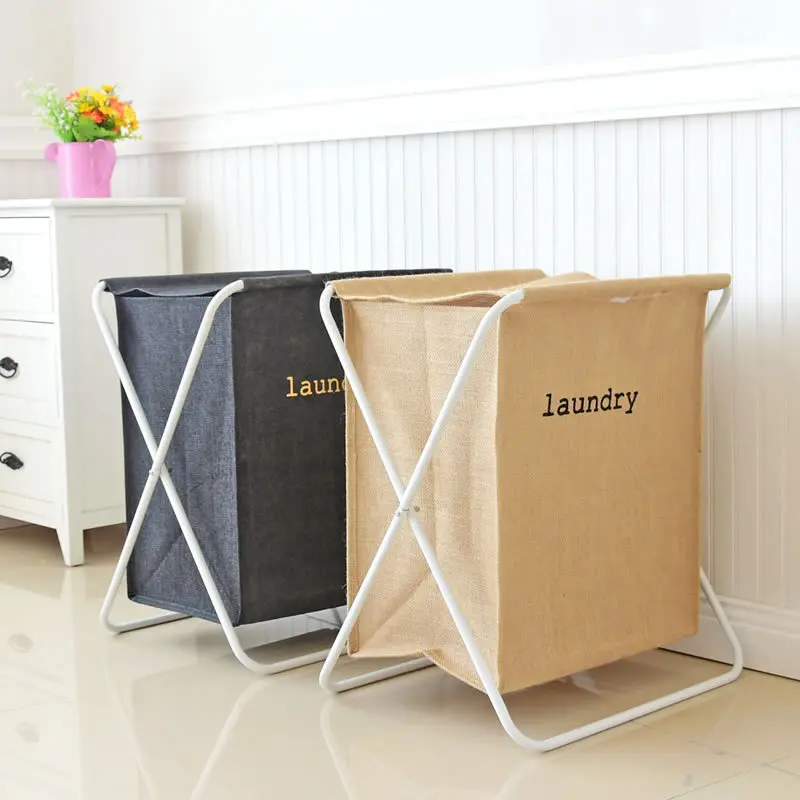 متعددة الوظائف للماء انفصال سلة الغسيل المنزل تخزين الرف مع تخزين أكياس التسوق