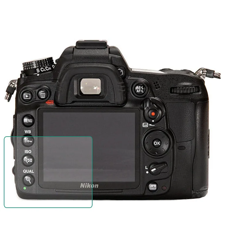 Закаленное стекло Защитная Крышка для Nikon D7000 D700 D300 D90 DSLR камеры ЖК-дисплей экран защитная пленка защита