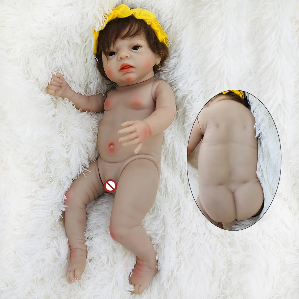 OtardDoll 22 дюймов Reborn baby doll 55 см полностью силиконовые реалистичные куклы-реборн Bonecas милая девочка для подарка на день рождения