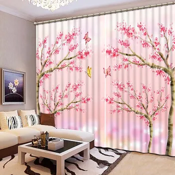

Advanced 3D Printing Curtains Beautiful variety of Lifelike HD Scenery 3D Curtains Bedroom Living Room Window Curtain CL-087