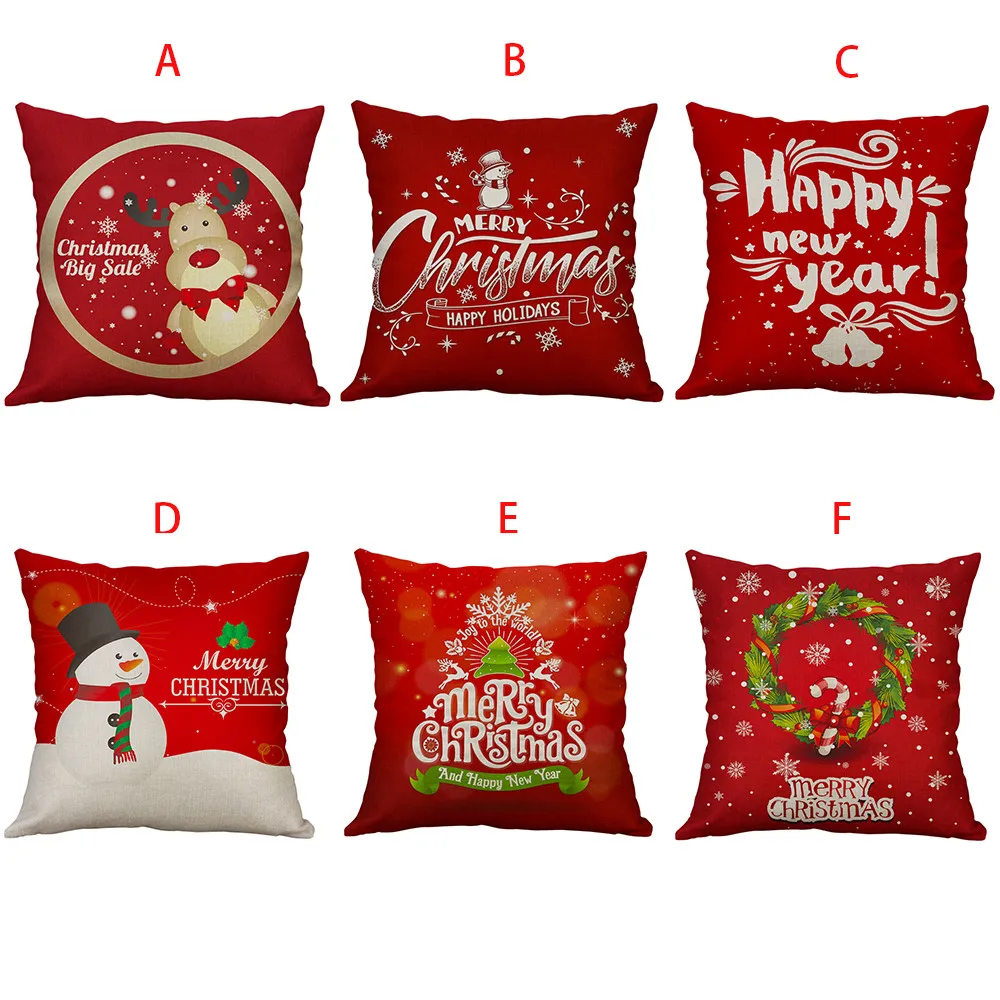 

45*45cm Christmas Cushion Cover pillow cover funda cojin Home Decor Sofa Decorative decorative pillows housse de coussin