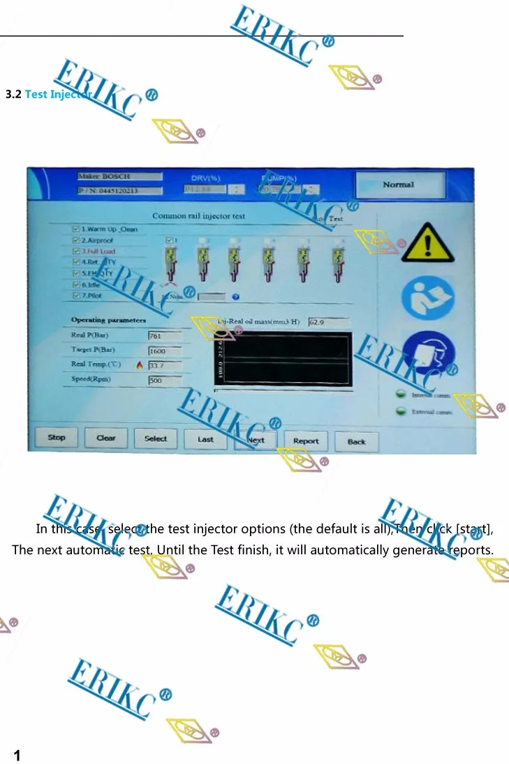 ERIKC LSL100 Common Rail испытательный стенд для всех дизельных инжекторов