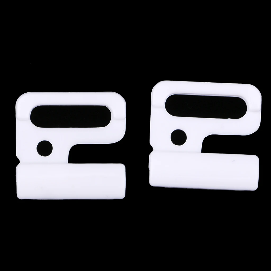 20 Pairs Plastic Bikini Clips Snap Hooks Bra Strap Swimwear Clasp Lingerie Supplies 14mm
