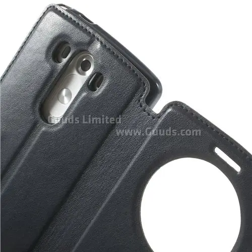 Roar Korea Noble Quick Circle Leather Flip Cover for LG G3 D850 D855 LS990 - Navy