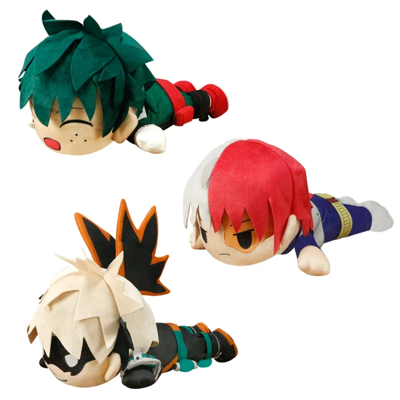 

ZHAIDIANSHE anime High quality bakugou katsuki Todoroki Shoto Midoriya Izuku lovely bolster plush boku no hero academia toy