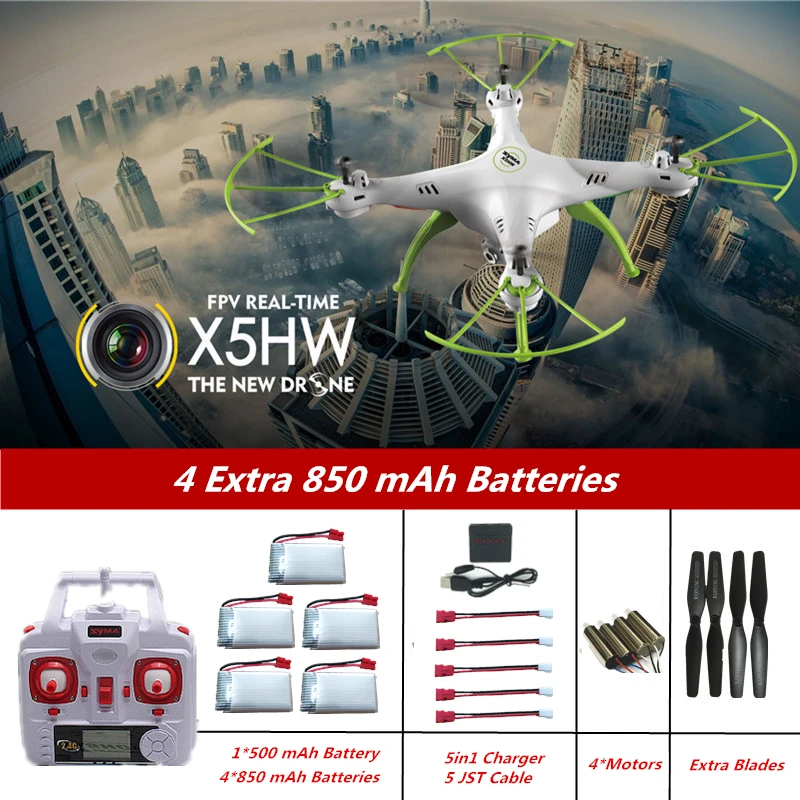 Радиоуправляемый Дрон Syma X5HW с камерой 2 4G квадрокоптер 4CH Дроны HD