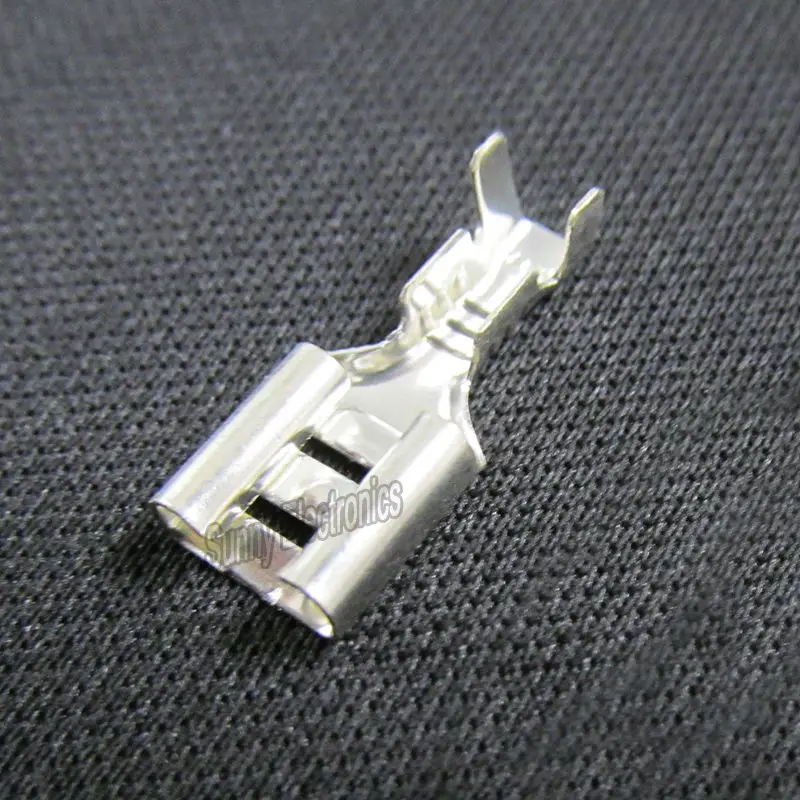 50pcs Quality 4.8mm Female Uninsulated Spade Crimp Connector Terminal