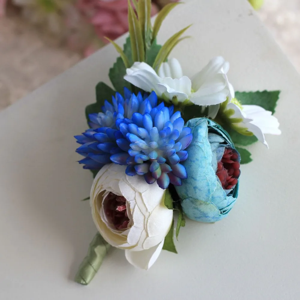 Green succulents plants wedding Boutonnieres corsages and boutonnieres