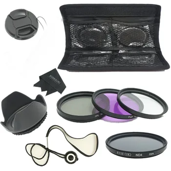 

77MM RISE(UK) Filter Kit FLD UV CPL Polarizer ND 4 for Nikon Canon DSLR Cameras