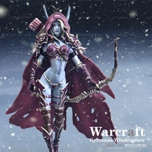 WOW WORLD NIGHT ELF Traxex ALATHENA FIGURE Sylvanas Nuovo Anime Figure Collection Model Toy