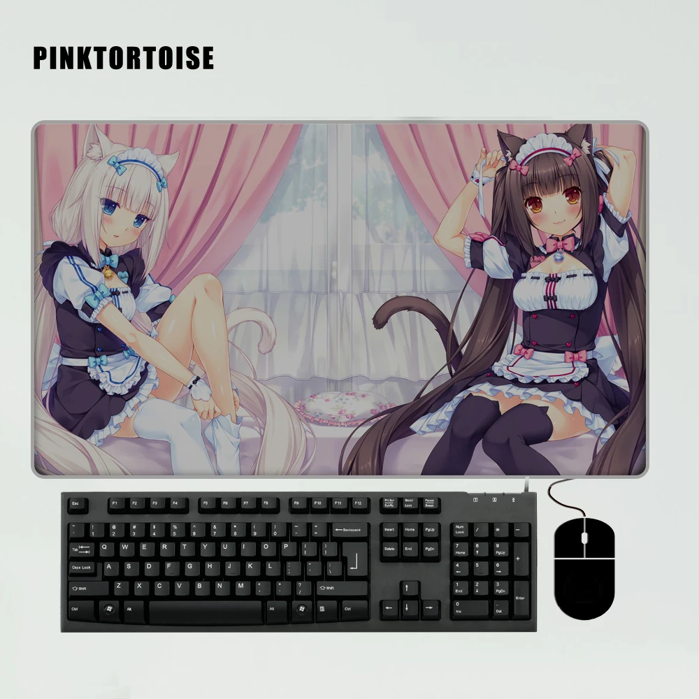 

PINKTORTOISE Mousepad Anime NEKOPARA Mouse pad chocolat&vanilla PLAYMAT CUSTOM Large Mousepad Mat