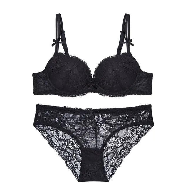 Women Intimate Bra Set Luxury French High end Sexy Bra and Panties Set ...