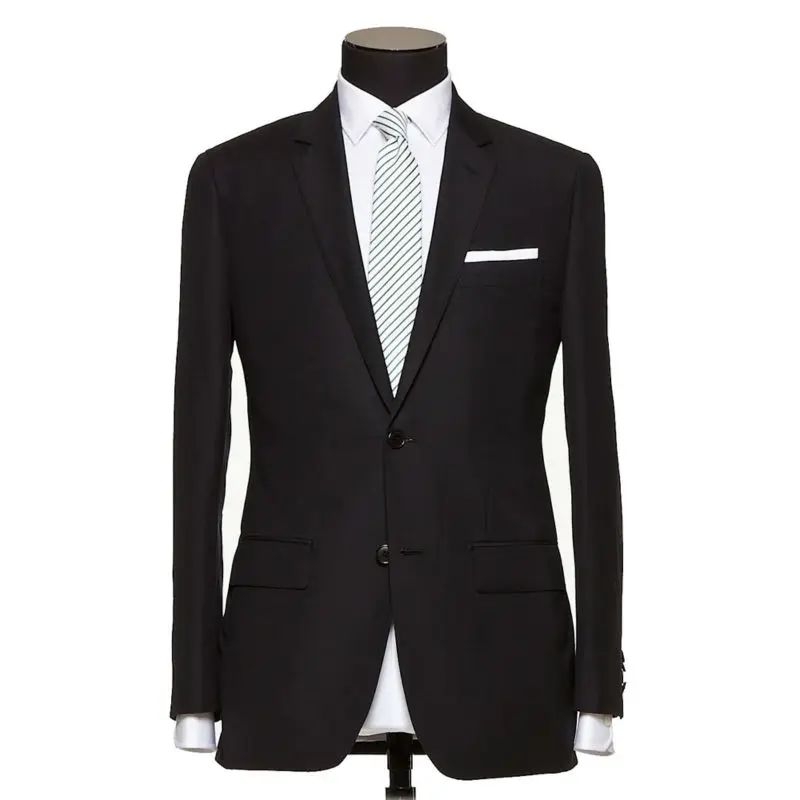 Pas cher prix de homme noir custom tailor made twill affaires costume, costume de mariage