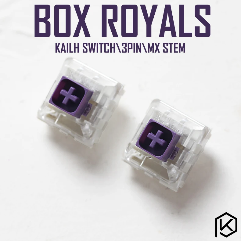 Новинка Kailh Box royal royals переключатель RGB SMD фиолетовые переключатели пылезащитный