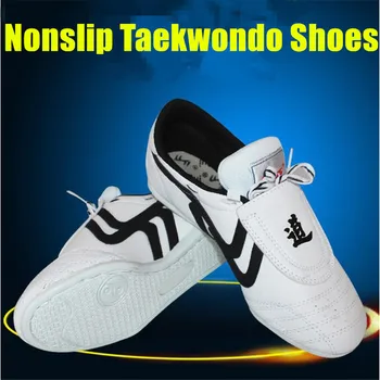 

Nonslip Taekwondo Shoes Martial Arts sport Sneaker White color coach student comfortable Training competition TKD shoes for ki