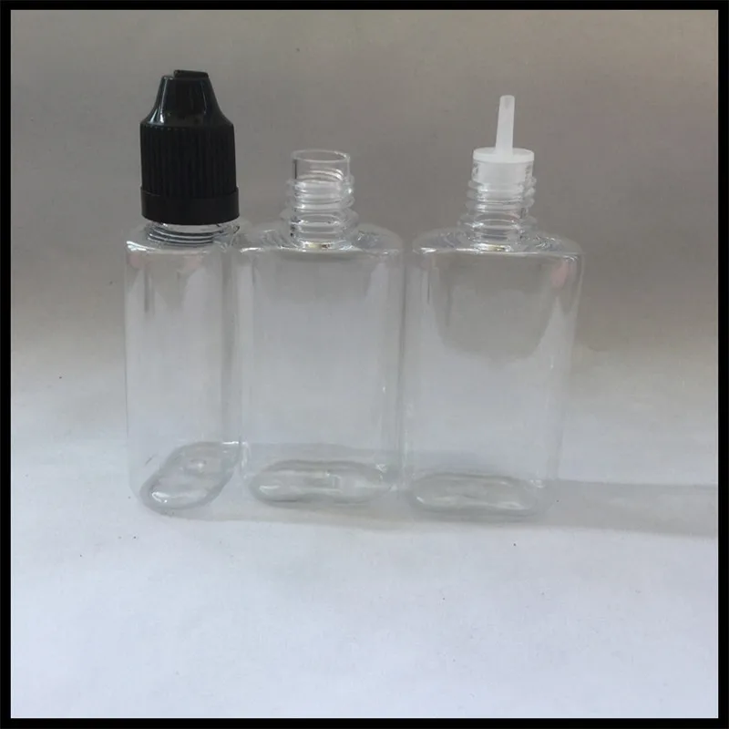 30ml clear Oval bottles for E liquid Vape Juice Empty Plastic Flat