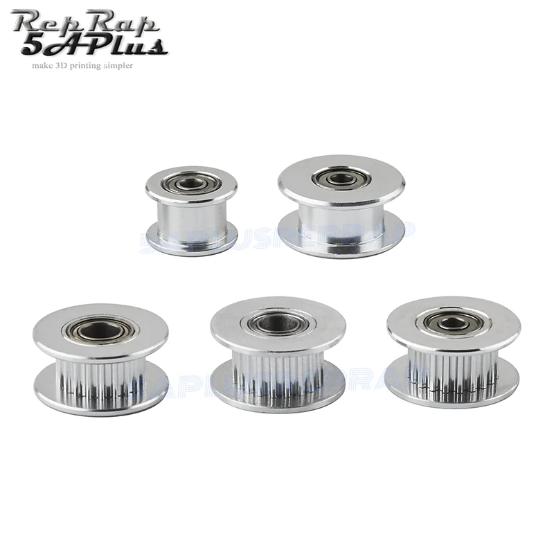 GT2 المهمل توقيت بكرة 16 الأسنان 20-الأسنان مع 3 مللي متر أو 5 مللي متر تتحمل مع محامل ل 3D طابعة أجزاء مؤقت اشتعال 6 مللي متر 10 مللي متر