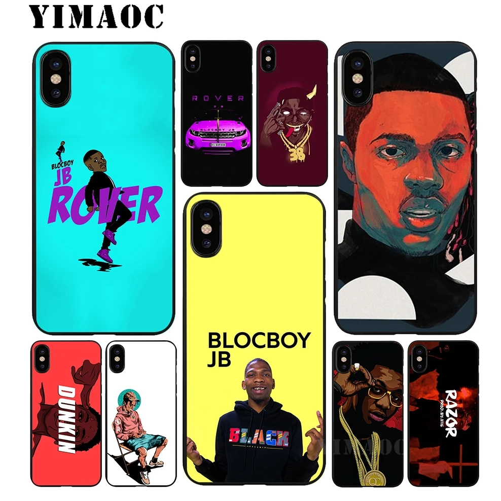 YIMAOC blockboy JB youngboy Мягкий ТПУ Черный силиконовый чехол для iPhone X или 10 8 7 6S Plus 5 5S SE Xr Xs