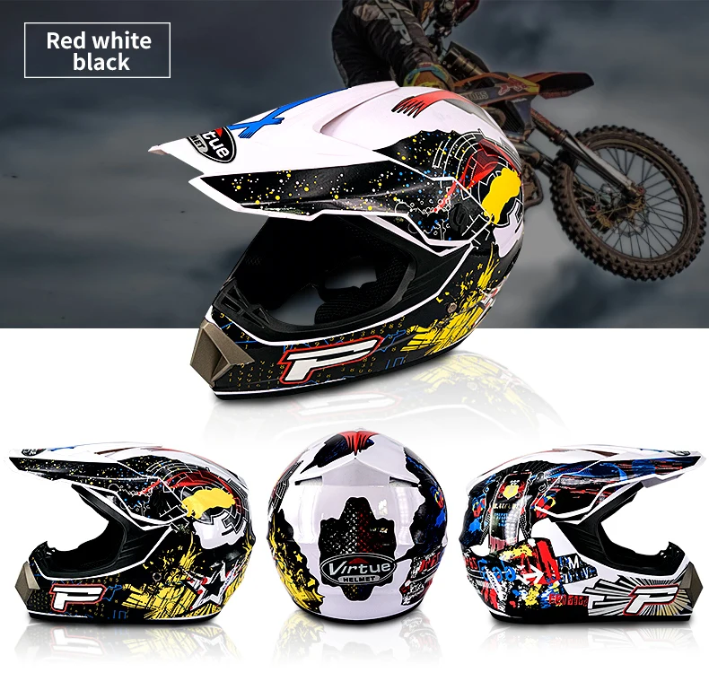 Профессиональный Гоночный Кроссовый шлем hors route Casque Moto Capacete Moto Casco внедорожный мультяшный детский мотоциклетный шлем