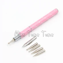 1pcs 5 Swift Dotting Point Acrylic Gel Design Painting Pen Exchange Nail Art Brush Set for Salon Manicure DIY Tools