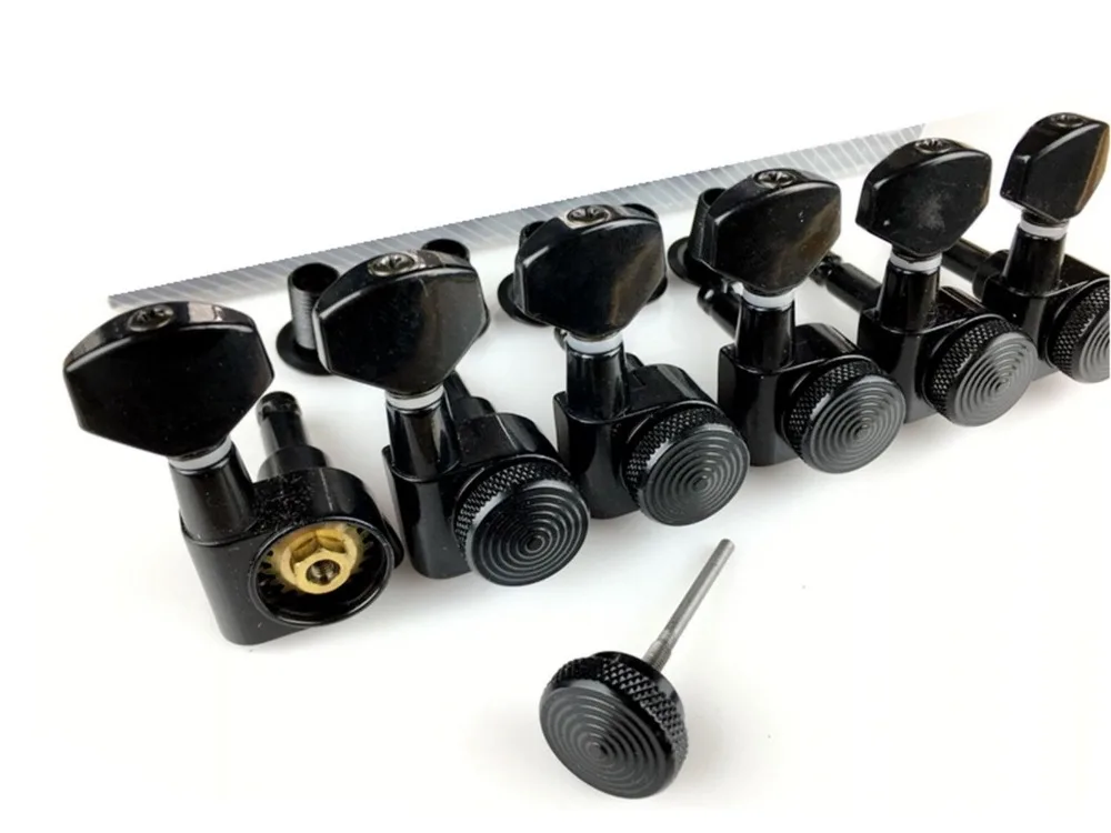 6 x Right Hand Guitar Locking Tuners JN 07 SP fit guitar BK Electric