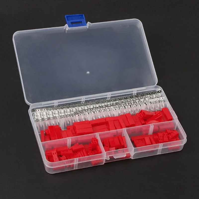 

420Pcs/Set JST Connector Plug 2Pin Female, Male and Crimps RC Battery Connector