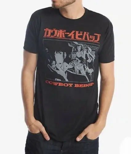 

2019 Cool Anime Cowboy Bebop Kanji T-Shirt New 100% Authentic Unisex Tee