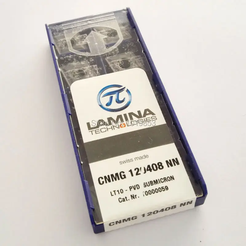 10Pcs//Box Lamina CNMG120408NN LT10 CNMG432 CNC Tungsten steel Carbide inserts