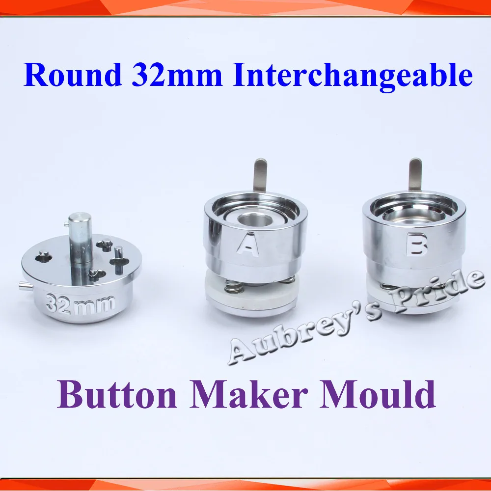 

Round 1-1/4"(32mm) Interchangeable Die Mould for New Pro Badge Machine Button Maker