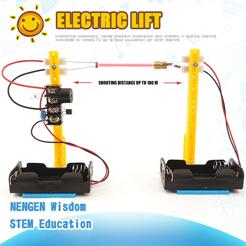 

STEM Kids Toy School Science Toy DIY Infrared Alarm Children Educational Science Toys Kit Learning Education Toys for Children