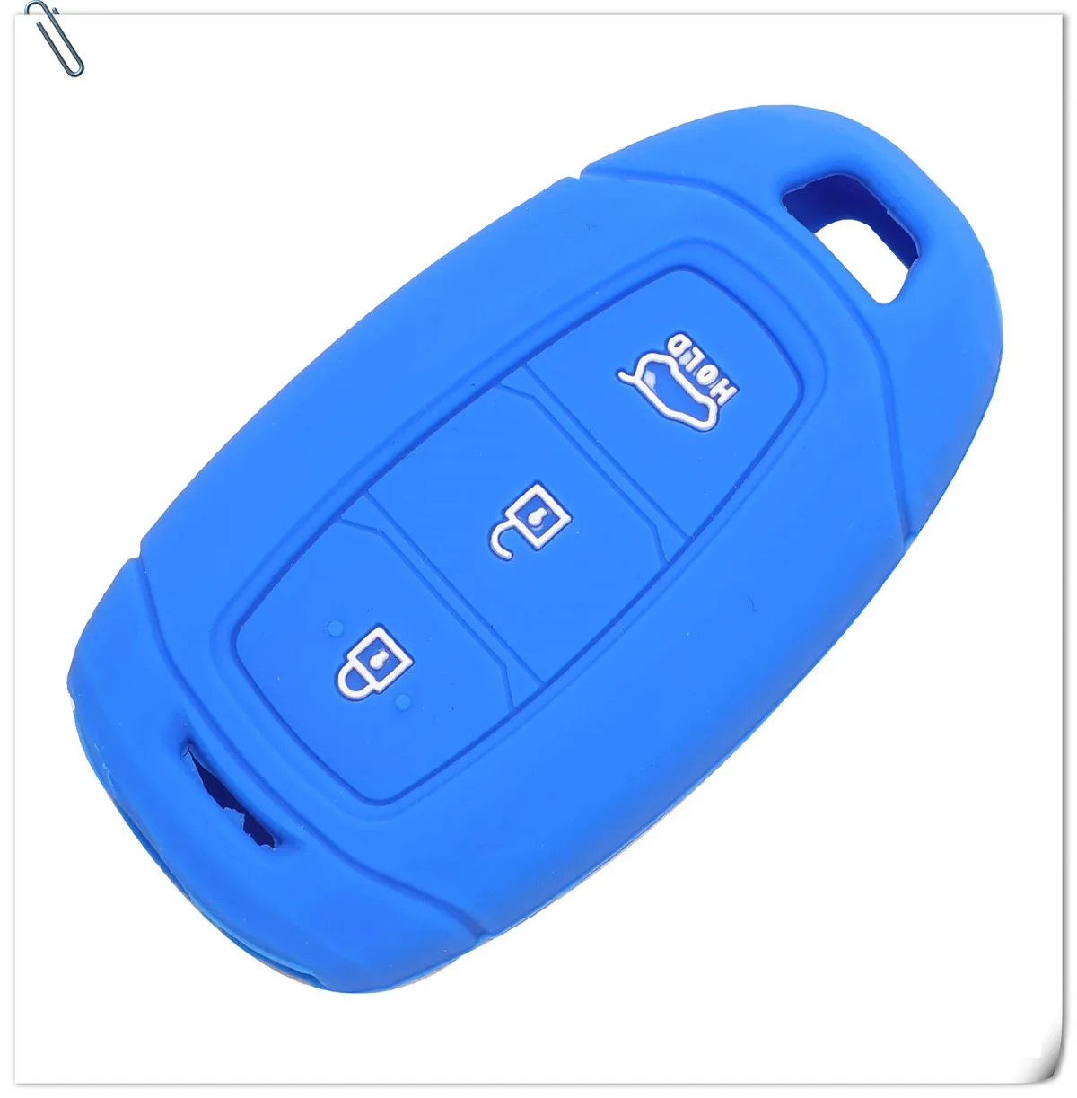 Keyforkess 30pcs Silicone Car Key Case For Hyundai i30 Ix35 Solaris Azera Elantra Grandeur Ig Accent Santa Fe Verna Fob Cover -