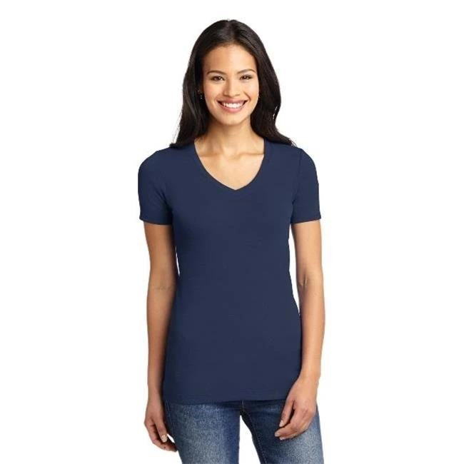 Port Authority LM1005 Ladies Concept Stretch V-Neck Tees Dress Blue Navy - Large