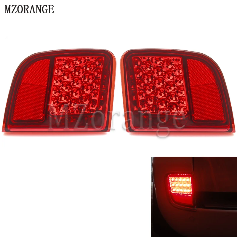 MZORANGE LED Rear Bumper Reflector Light Tail Fog font b Lamp b font Brake Light For