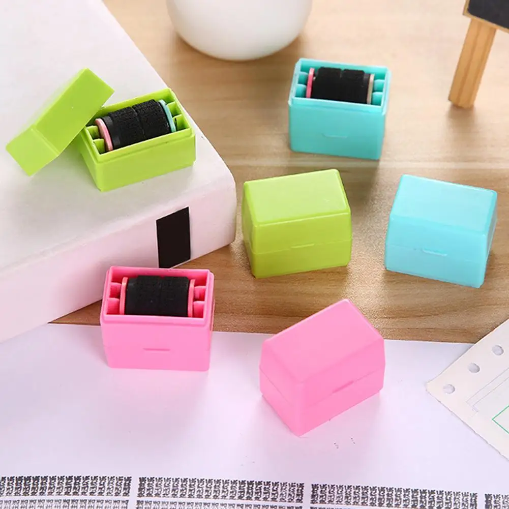 

Messy Code ID Guard Mini Roller Stamp Self-inking Privacy Protection Stamp