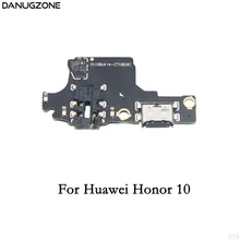 10 шт./лот, для huawei Honor 10 Lite, usb порт для зарядки, док-станция, разъем для зарядки, плата для наушников, аудио разъем, гибкий кабель