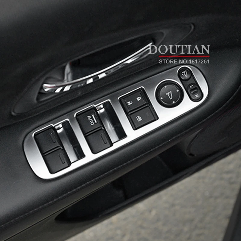 

For Honda HRV 2018 Chrome Arm Rest Window Switch Panel Cover Trim For Honda VEZEL 2018 Car Styling