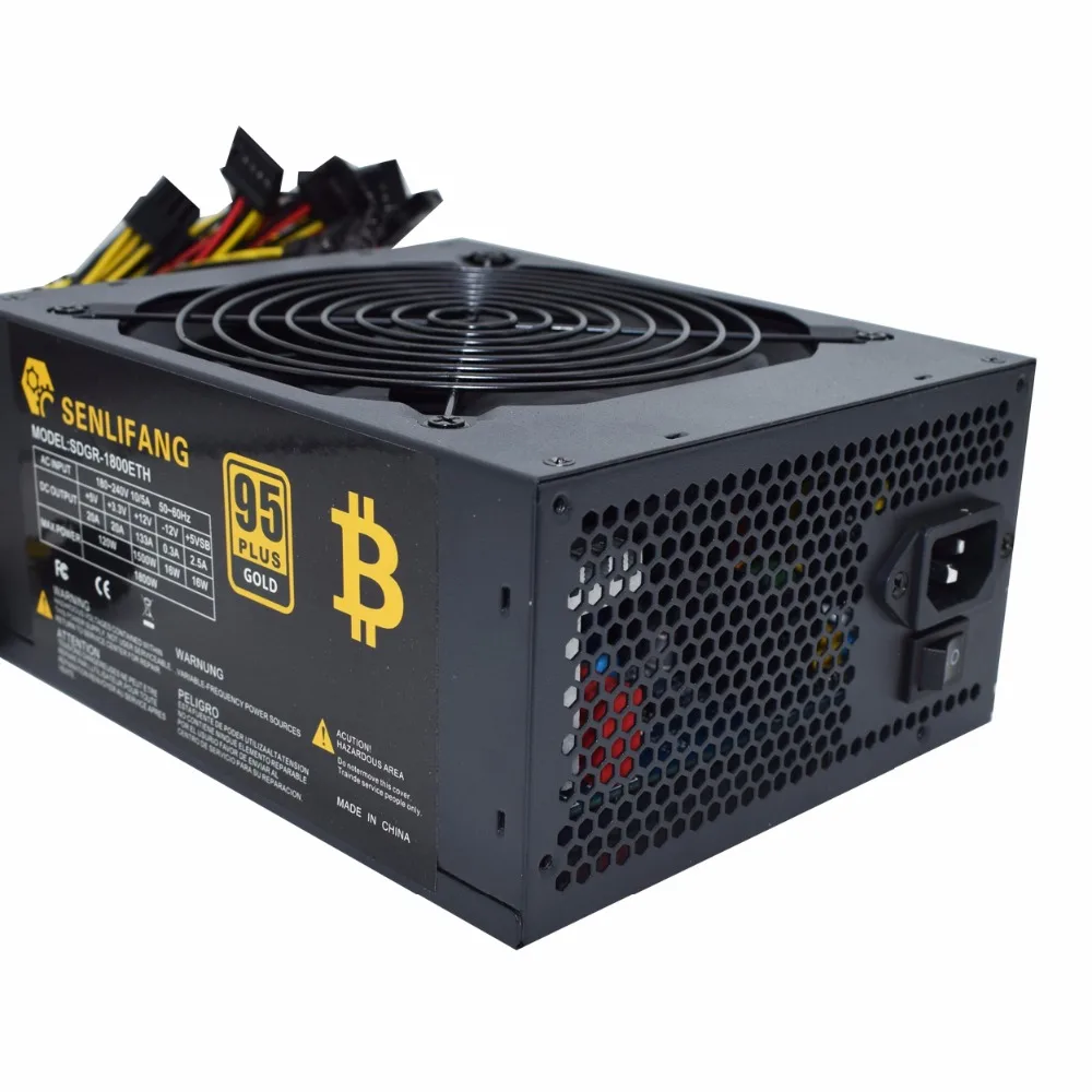 1800 Вт 95% эффективность ATX12V V2.31 ETH монета Майнер источник питания активный PFC