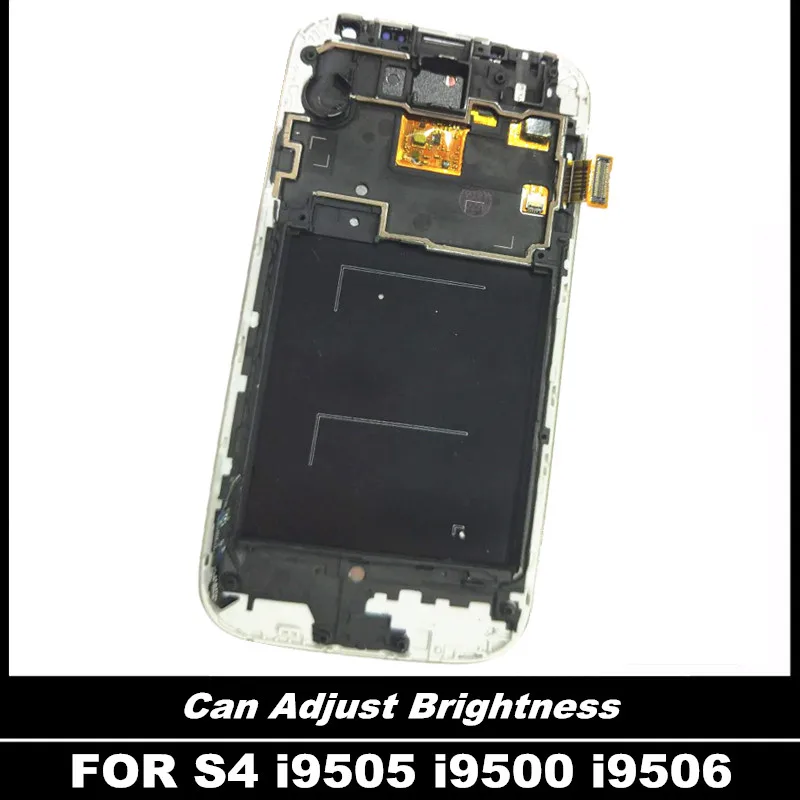 

Phone Display LCD Replacement For Samsung Galaxy S4 i9500 i9505 i9506 LCD 100% Tested Touch Screen Digitizer Assembly with Frame