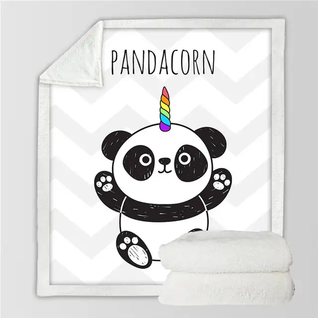 BeddingOutlet Panda Sherpa Decke Cartoon Tier Fleece Decke ...