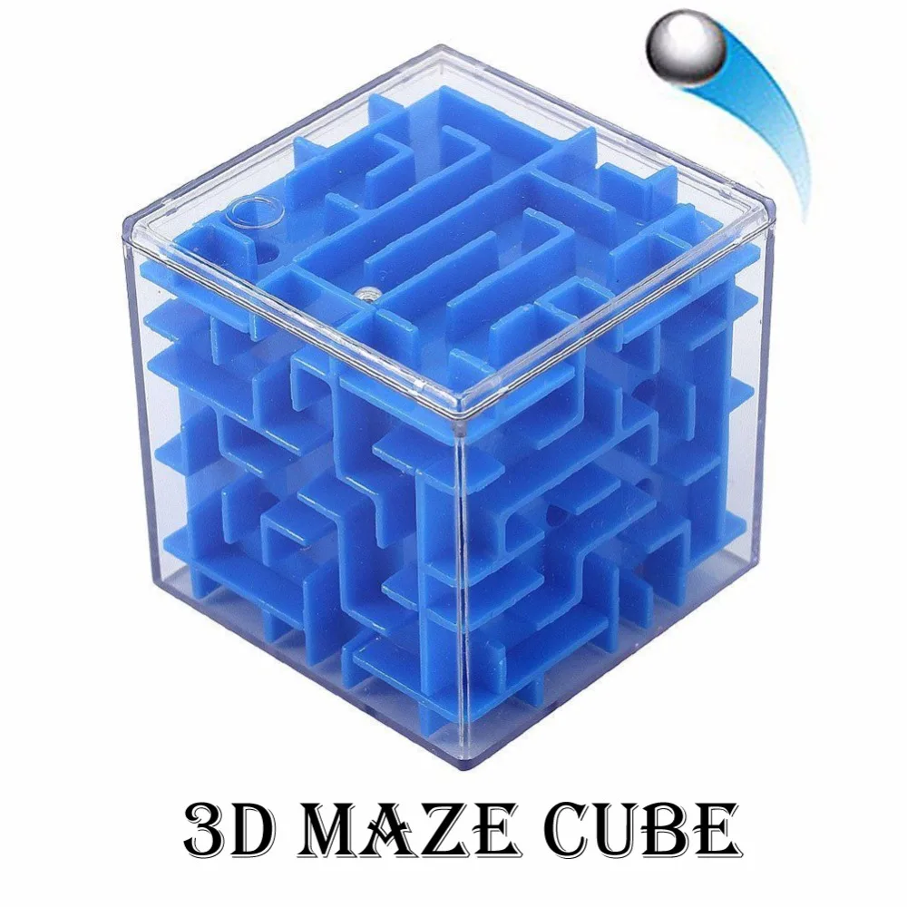 Лабиринт Новый Magic Cube rolling мяч горячей 3D мини игра-головоломка Игрушечные лошадки Скорость Cube