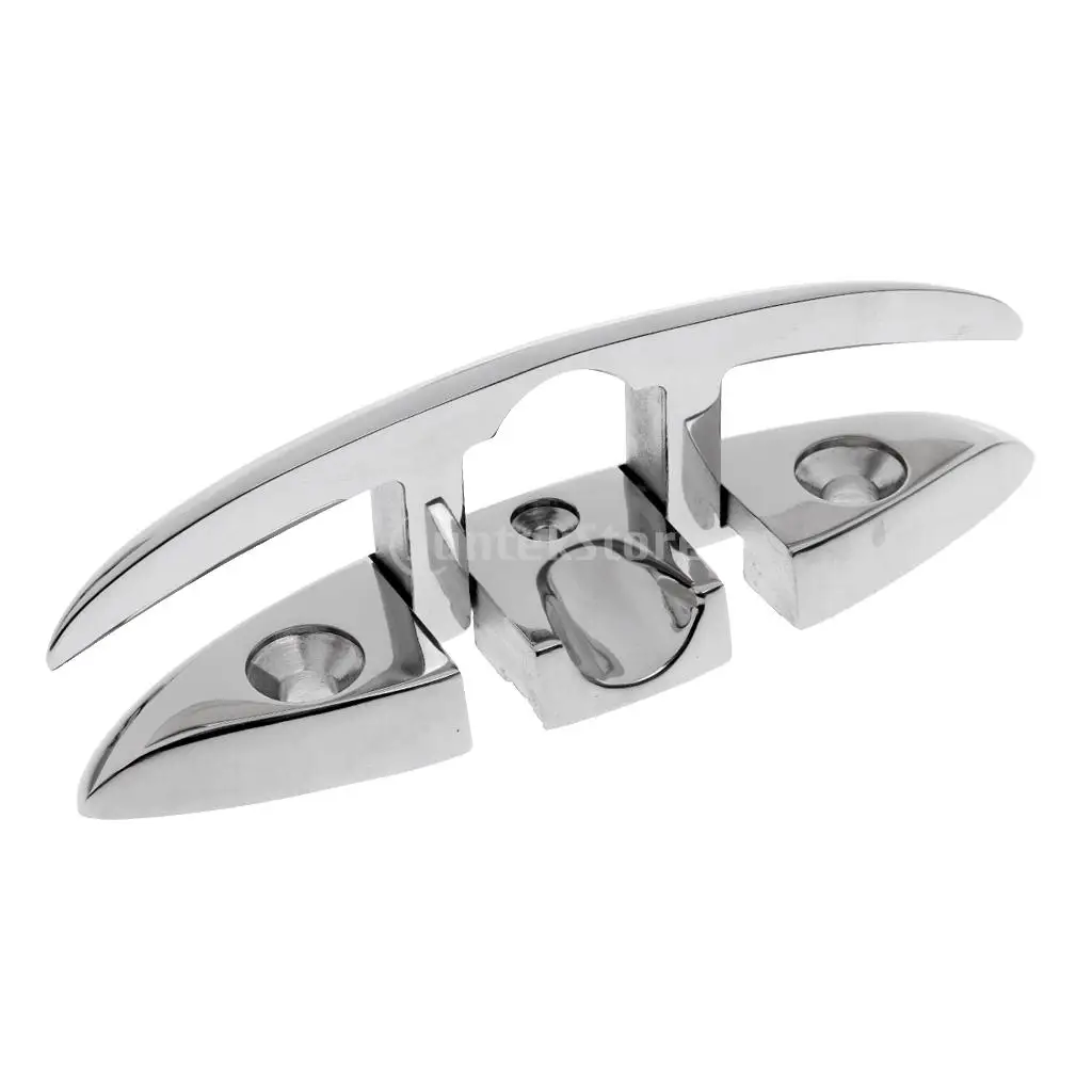 Лодка морской 316 из нержавеющей стали Откидной складной Pull Up Dock Deck леска Cleat заподлицо морская яхта оборудование