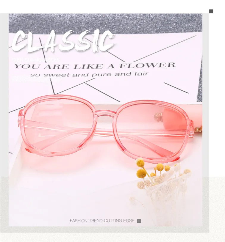 ASUOP 2018 new square fashion ladies sunglasses transparent color retro cat eyes men's glasses luxury brand crystal glasses (3)