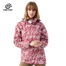 Tectop зимняя куртка женская 3 в 1 двуслойная Ветрозащита теплая куртка альпинистская походная Лыжная водонепроницаемая куртка для женщин
