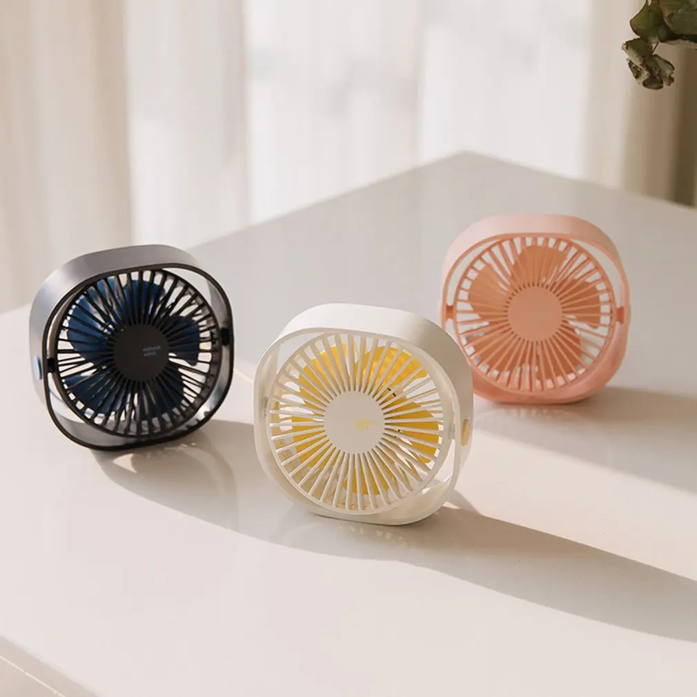

360 Degreen Rotation USB Desk Fan Electric Desktop Computer Fan Desktop Cooling Fan Cooler Plastic Air Conditioning