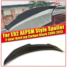 For BMW E92 2 door Hard top PSM Style Car Styling Carbon Fiber Auto Trunk Rear Spoiler Lip Wing 325i 330i Trunk Spoiler 2006-13 For BMW E92 2 door Hard top PSM Style Car Styling Carbon Fiber Auto Trunk Rear Spoiler Lip Wing 325i 330i Trunk Spoiler 2006-13